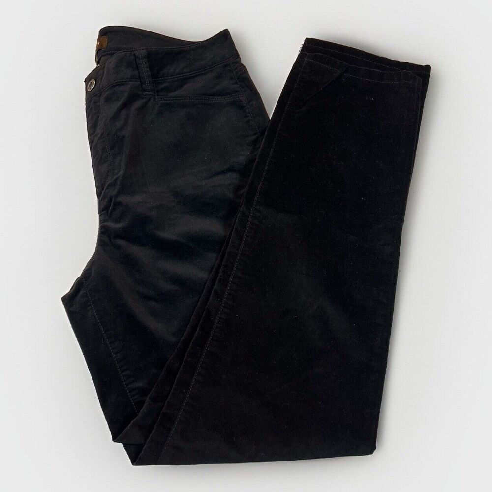 Talbots Heritage Corduroy Pants‎ Womens 12 Straight Leg Black
